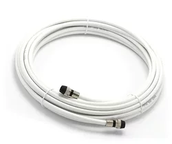 3 THE CIMPLE CO 50 voet witte RG6 coaxiale kabel